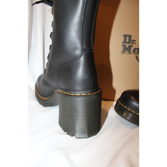 Dr. Martens Women's Black Leather Platform Chesney Lace-Up Boot SZ 10 $200 NIB - Picture 7 of 8